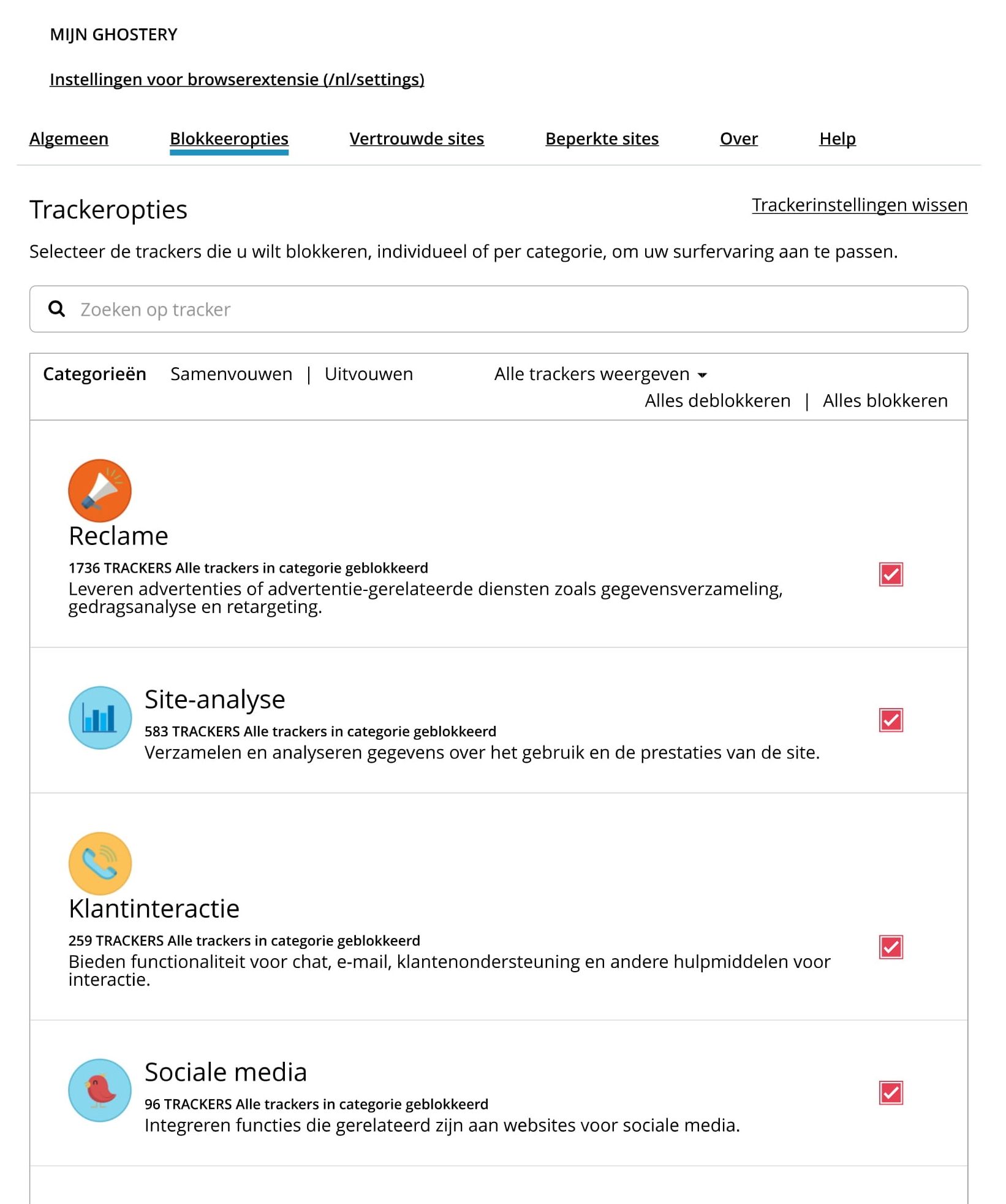 XXX Cookies Ghostery